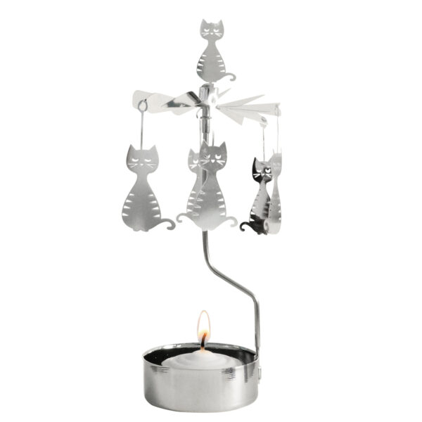 Dodgy Cat Rotary Candle Holder - Pluto Design