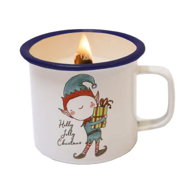 Candle In A Cup Christmas Elf - Joyin