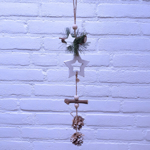 Christmas Pendant Star With Acorn - H&S