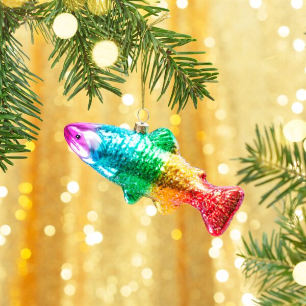 Rainbow trout bauble - Sass & Belle - Image 2