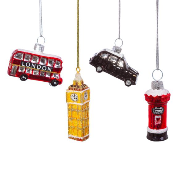 London Icons mini Christmas bauble